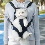 Adjustable Pet Backpack Double Shoulder Breathable Cat Carrier