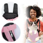 Adjustable Pet Backpack Double Shoulder Breathable Cat Carrier - Image 3